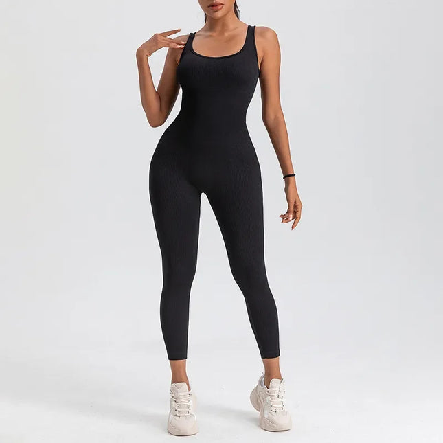 LUX Ribbed Contour Yoga Jumpsuit
