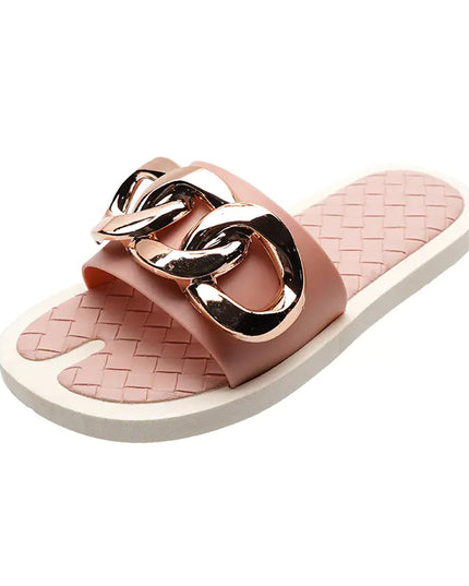 Fashion Metal Beach Sandals and Slippers