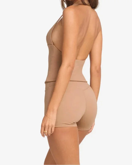 Woman Top Gym Impact Halter Top