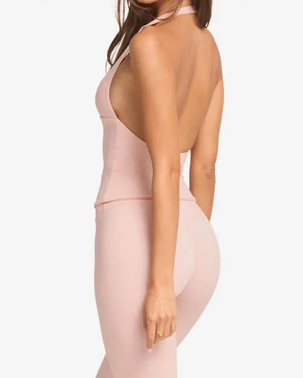Woman Top Gym Impact Halter Top