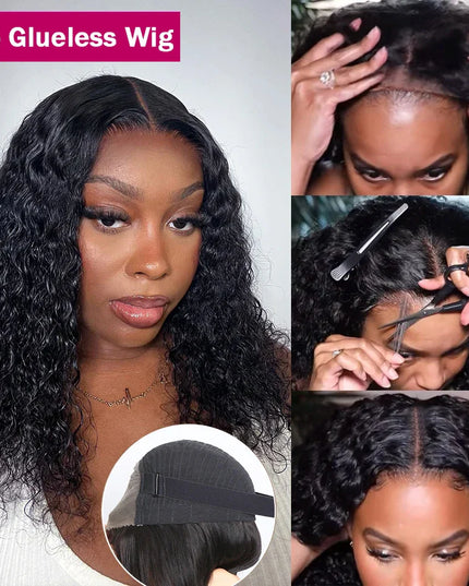 Jerry Curly Short Bob Wigs 13x6 Lace Frontal Human Hair Wigs 5x5 Glueless Wigs Lace Closure Transparent 13x4 Lace Font Wigs