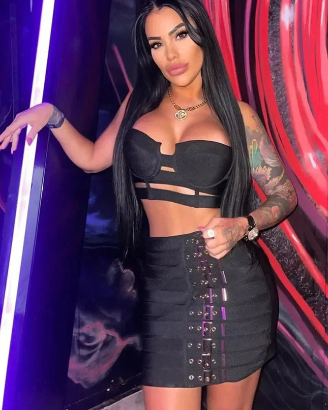 Vegas Bodycon Skirt Set