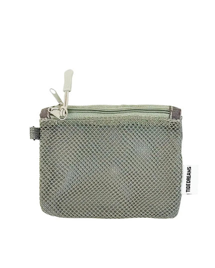 Travel Makeup Storage Bags | New Mesh Coin Purse & Simple Portable Mini Bag (Multi-purpose Square Bag Double-layer Zipper Card Holder)