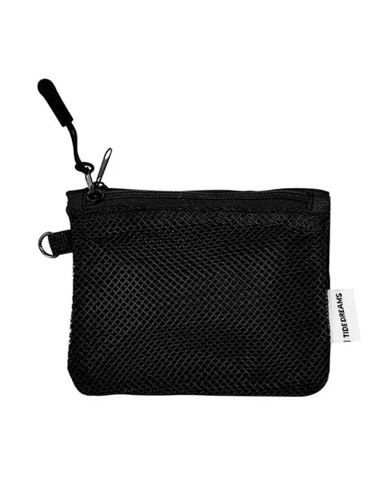 Travel Makeup Storage Bags | New Mesh Coin Purse & Simple Portable Mini Bag (Multi-purpose Square Bag Double-layer Zipper Card Holder)
