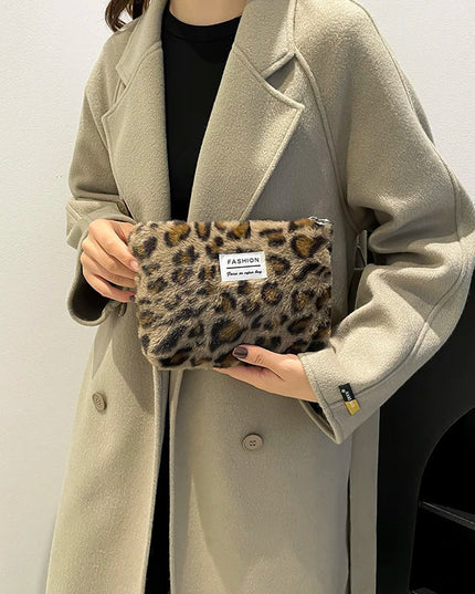 Leopard Print Retro Makeup Bag | Large Capacity Cosmetic Bag & Fashion Portable Storage Bag (Travel Toiletry Bag)