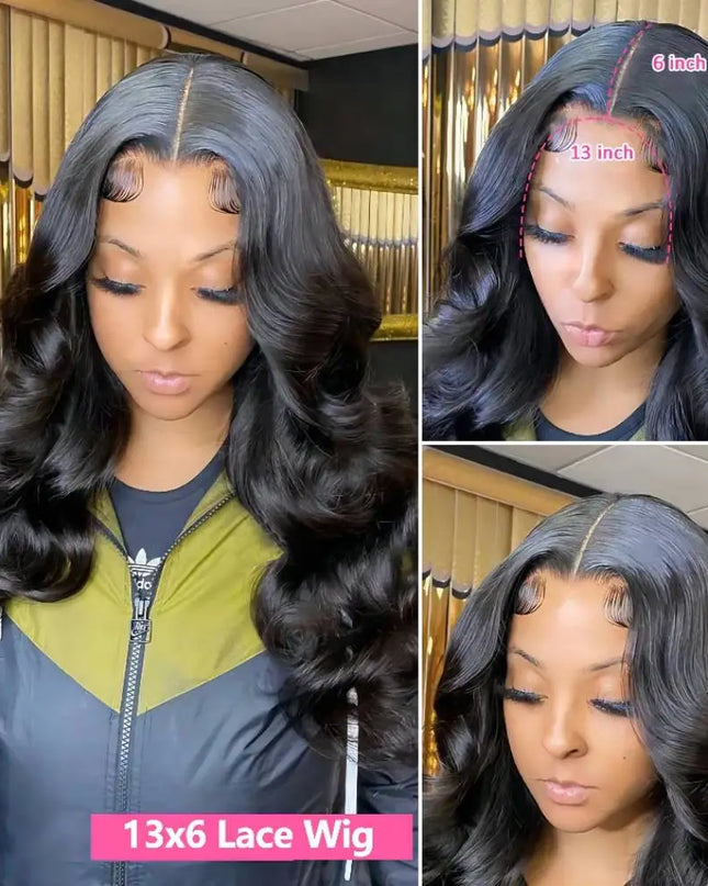 HD Transparent 13x4 13x6 Body Wave Lace Front Wig Pre Plucked 360 Lace Frontal Wig Human Hair Wigs For Women 4x4 Closure Wig