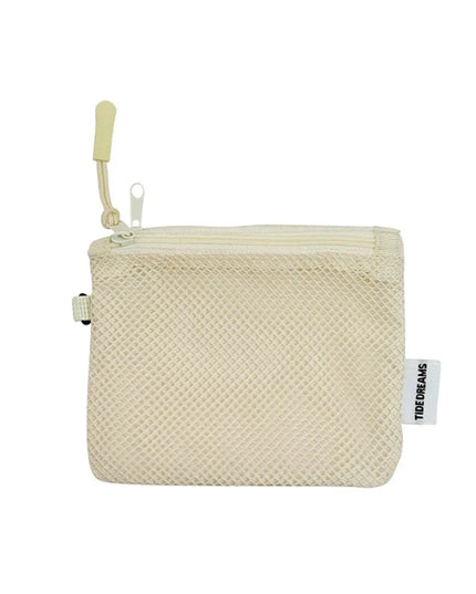 Travel Makeup Storage Bags | New Mesh Coin Purse & Simple Portable Mini Bag (Multi-purpose Square Bag Double-layer Zipper Card Holder)