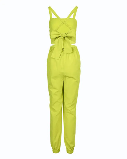 Elegant Summer Fashion Jumpsuit for Women - Shoulder Straps