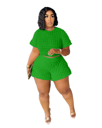 Plus Size Women's Casual Two-Piece Set for Summer