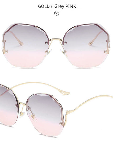 Women's Stylish Vintage Oversized Square Gradient Sunglasses | ZAKAPOP