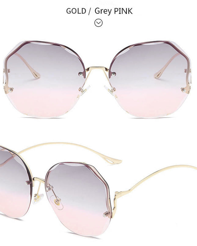 Women's Stylish Vintage Oversized Square Gradient Sunglasses | ZAKAPOP