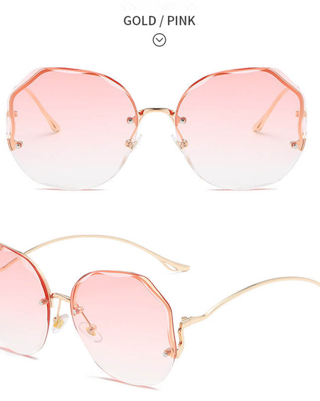 Women's Stylish Vintage Oversized Square Gradient Sunglasses | ZAKAPOP