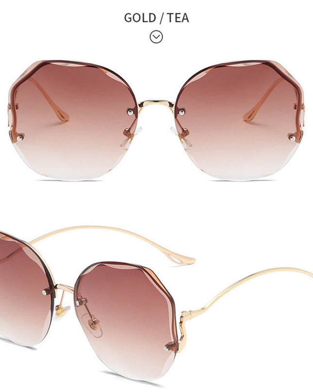 Women's Stylish Vintage Oversized Square Gradient Sunglasses | ZAKAPOP