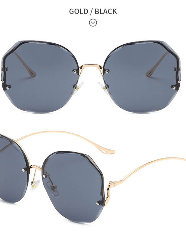 Women's Stylish Vintage Oversized Square Gradient Sunglasses | ZAKAPOP