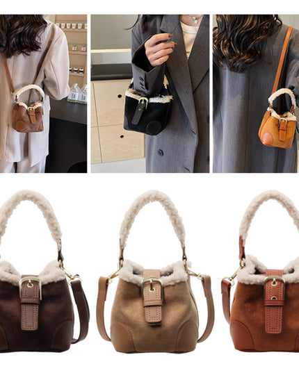 Crossbody Bags Women Shoulder Bag Casual Retro Plush Bag Versatile Plush Designer Bags Purse And Handbags Female Bags