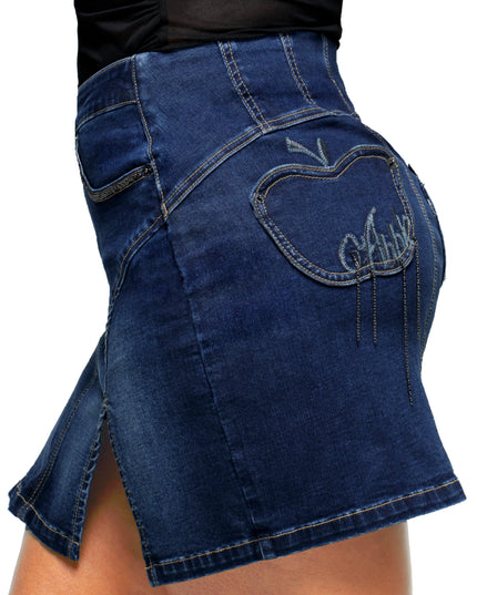 Apple Mini Skirt - Dark Wash