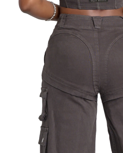Low-Rise Twill Cargo Pant