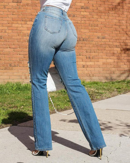 European And American Fashion Women's Stretch Denim Trousers