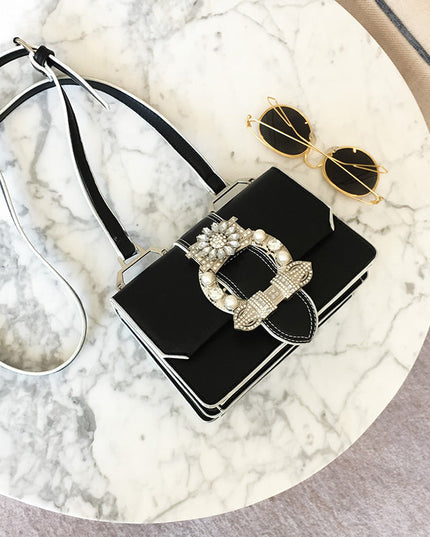 Fashion Designer Famous Bags For Women Designer Diamond Lock Bags Quality PU Leather Women Handbags Elegant Lady Shoulder Bags