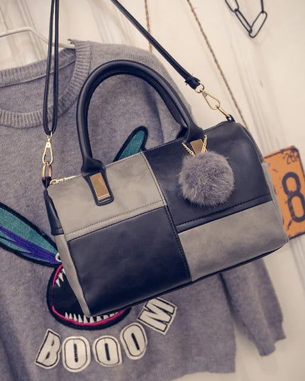 Fashionable Boston Bag with Zipper - New Women's Tote