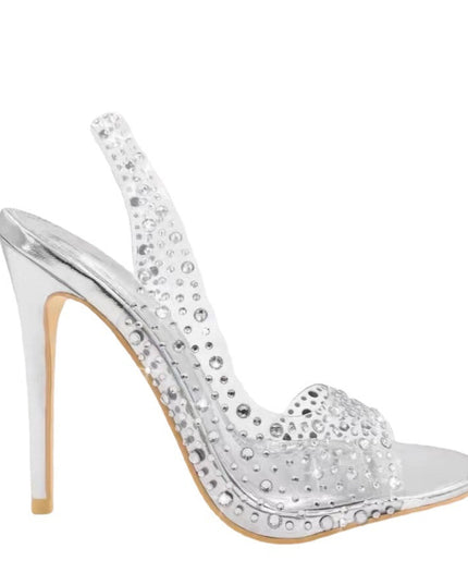 Plus Size Fish Mouth Stiletto Fashion Pointed Toe Women's Sandals See size chart under “more details”