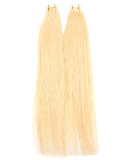 Raw Blonde Straight 100% Human Hair Tape In Extensions