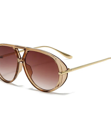 Aviator Fashion Sunglasses with Yellow Tinted Lenses