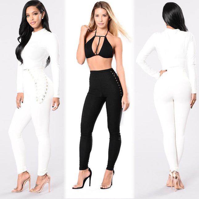Women's Small Cross Strap Leggings Large Size Stitching See size chart under “more details”