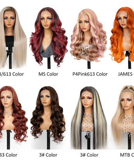 Copper Ginger Loose Body Wave Light 3D Cap C Part Glueless 24' Mini Knots Pre-plucked Brazilian Lace Wig