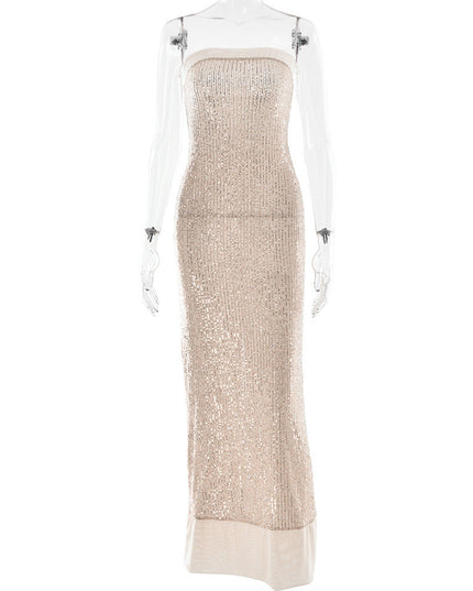 Women's Evening Dress Elegant Bandeau Slim-fit