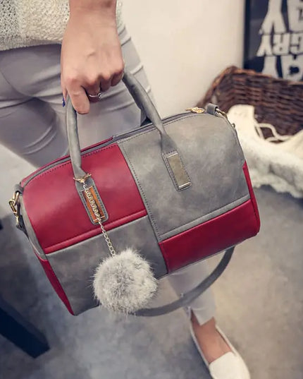 Fashionable Boston Bag with Zipper - New Women's Tote