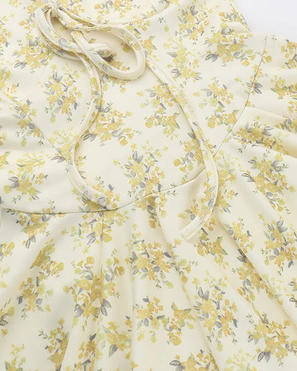 Fashion Floral V-neck Dress Women