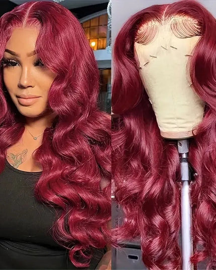 Wine Red Wig Hot Sale Front Lace