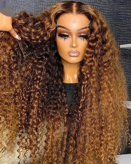 Curly Loose Deep Wave Lace Forehead Wig 13x4