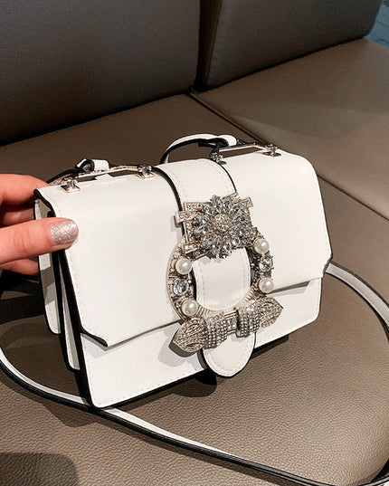 Fashion Designer Famous Bags For Women Designer Diamond Lock Bags Quality PU Leather Women Handbags Elegant Lady Shoulder Bags