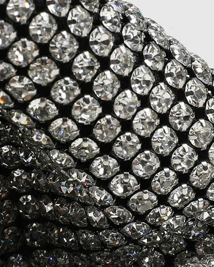 Diamond Flirt Rhinestone Sparkle Bucket Bag
