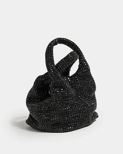 Diamond Flirt Rhinestone Sparkle Bucket Bag