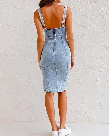 Eliezer U-neck Suspender Dress