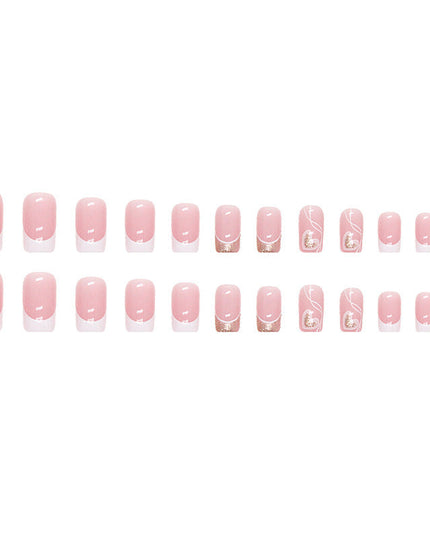 Women's Simple Love Sweet Wear Fake Nails