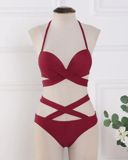 Women's Color Block Bikini Swimwear