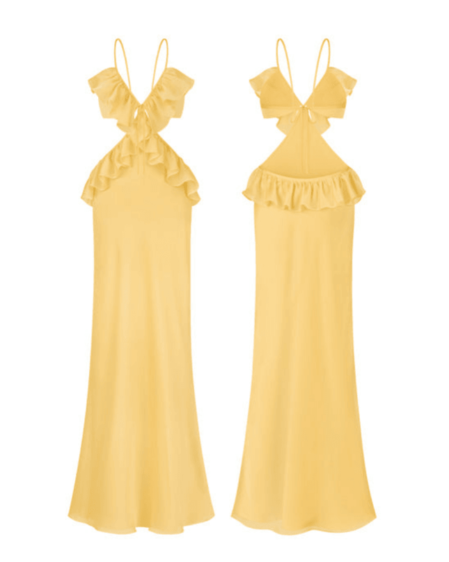 Happy Holidays Ruffle Two-Piece Dress
