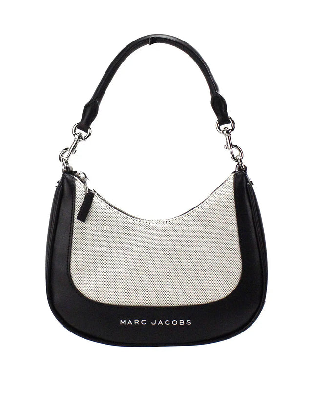 Marc Jacobs Terry Canvas Leather Hobo Shoulder Bag