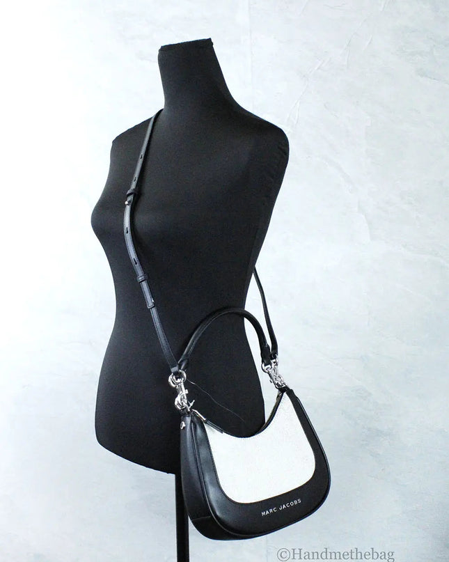 Marc Jacobs Terry Canvas Leather Hobo Shoulder Bag