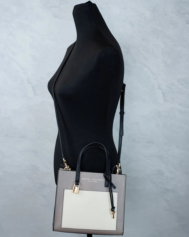 Marc Jacobs Mini Tote Leather – Colorblock Designer Crossbody Bag