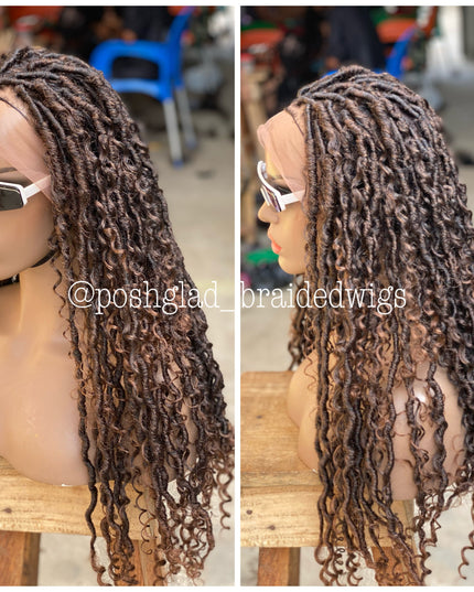 Soft Locs Wig Glueless Faux Locs Full Lace African Queen