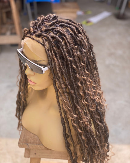 Soft Locs Wig Glueless Faux Locs Full Lace African Queen