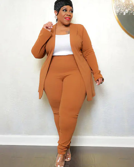 Plus Size Women’s Matching Two-Piece Outfit Set