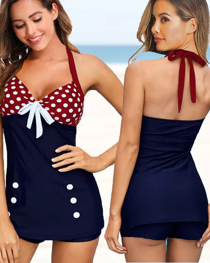 Plus Size Women's Two-Piece Swim dress Bikini