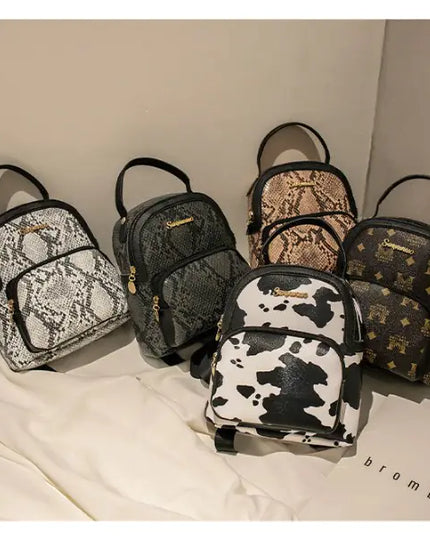Snake Pattern Backpack - Versatile Design Backpack