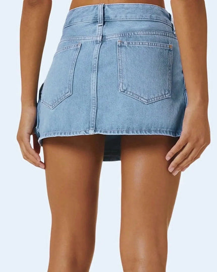 Manhattan St. Denim Mini Skirt